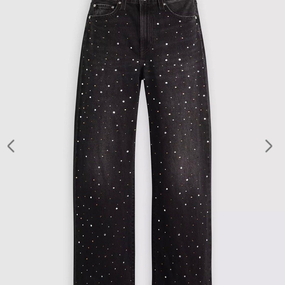 Levi's Ribcage Wide Leg Women's Jeans Dazzle Me Smoke